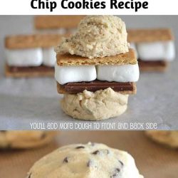 S’mores Stuffed Chocolate Chip Cookies Recipe This is one of my very favorites, it’s an inside out gooey s’mores wrapped in butter crisp chocolate chip cookie dough. If that doesn’t sound to die for, I don’t know what does. Hope you’ll enjoy taking a peek at my “S’mores Stuffed Chocolate Chip Cookies!”