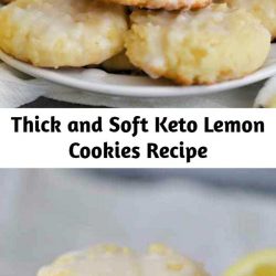 Thick and Soft Keto Lemon Cookies Recipe Thick and Soft Keto Lemon Cookies are exactly what you need if you're looking for a delicious cookie that is bursting with lemon flavor! #ketolemoncookies #lemoncookies #ketocookies