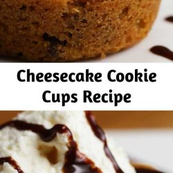 Cheesecake Cookie Cups Recipe Cookie cups hold a rich cheesecake filling. Impressive, yet ridiculously easy!